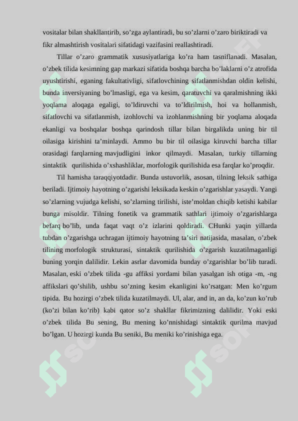 Hozirgi o’zbek adabiy tilining morfologiyasi 5