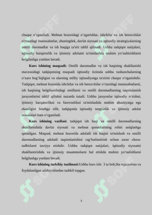 Omilli daromadlar va ish haqqining shakllanishi 4