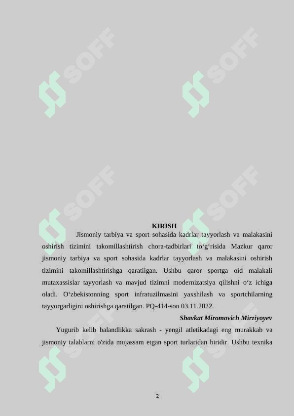 Yugurib kelib balandlikka sakrash texnikasini o’rganish 2