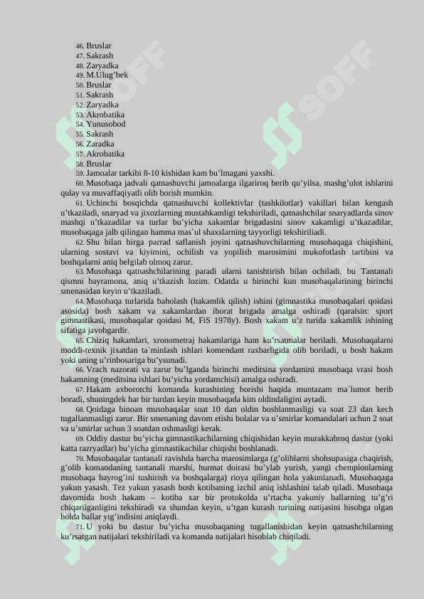 GIMNASTIKA MUSOBOQALARI TASHKIL QILISH 4