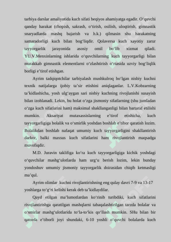 Gimnastika mashqlarini bajarishda  UJT jismoniy tayyorgarlik 4