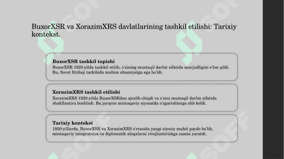 BuxorXSR VA Xorazm XRS o'rtasidagi siyosiy munosabatlar 1921 1924 3