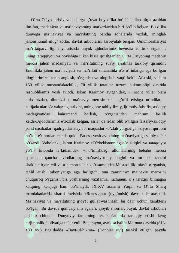 Yuksak ma'naviyatli yoshlarni tarbiyalashda  O'rta Osiyo allomalari  merosining  o’rni. 3