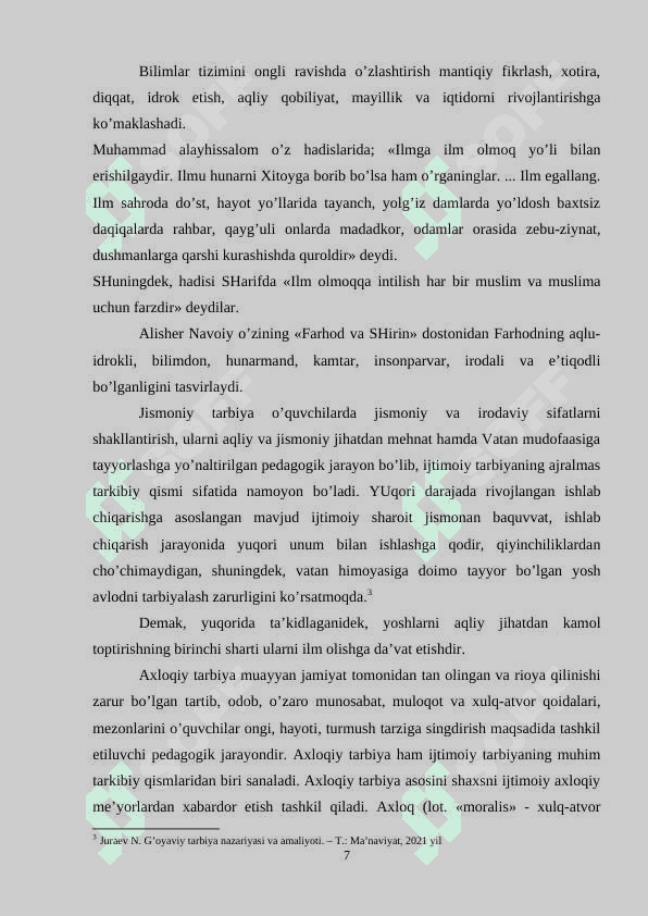 Tarbiyaviy jarayonda g’oyaviy-siyosiy-ahloqiy tarbiyani tashkil etish 7