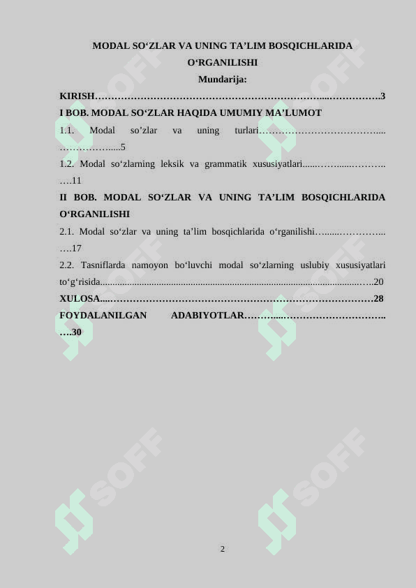 Modal soʻzlar va uning ta’lim bosqichlarida oʻrganilishi 2