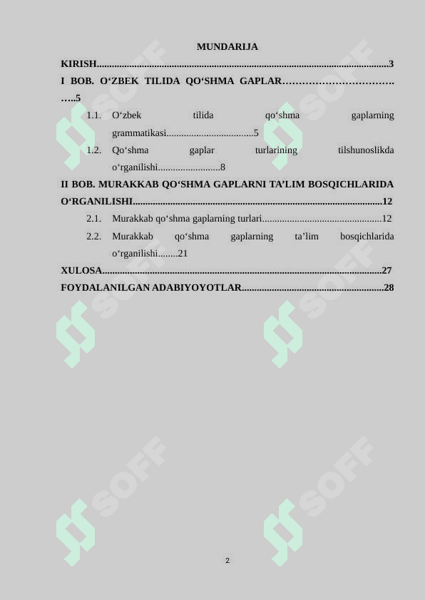 Murakkab qo‘shma gaplar va ularning ta’lim bosqichlarida o‘rganilishi 2