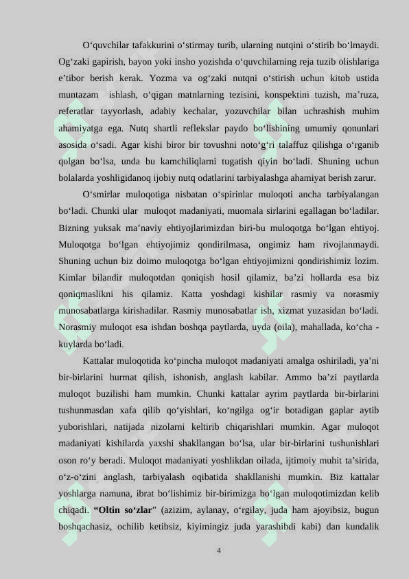 O‘QUVCHILARNI MULOQOT MATNI YARATISHGA O‘RGATISH 3