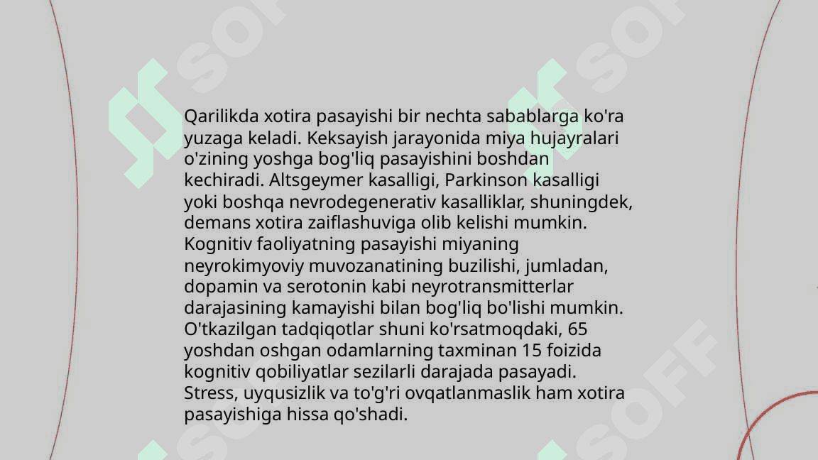 Xotira mexanizmi yoshga oid xususiyatlari 8