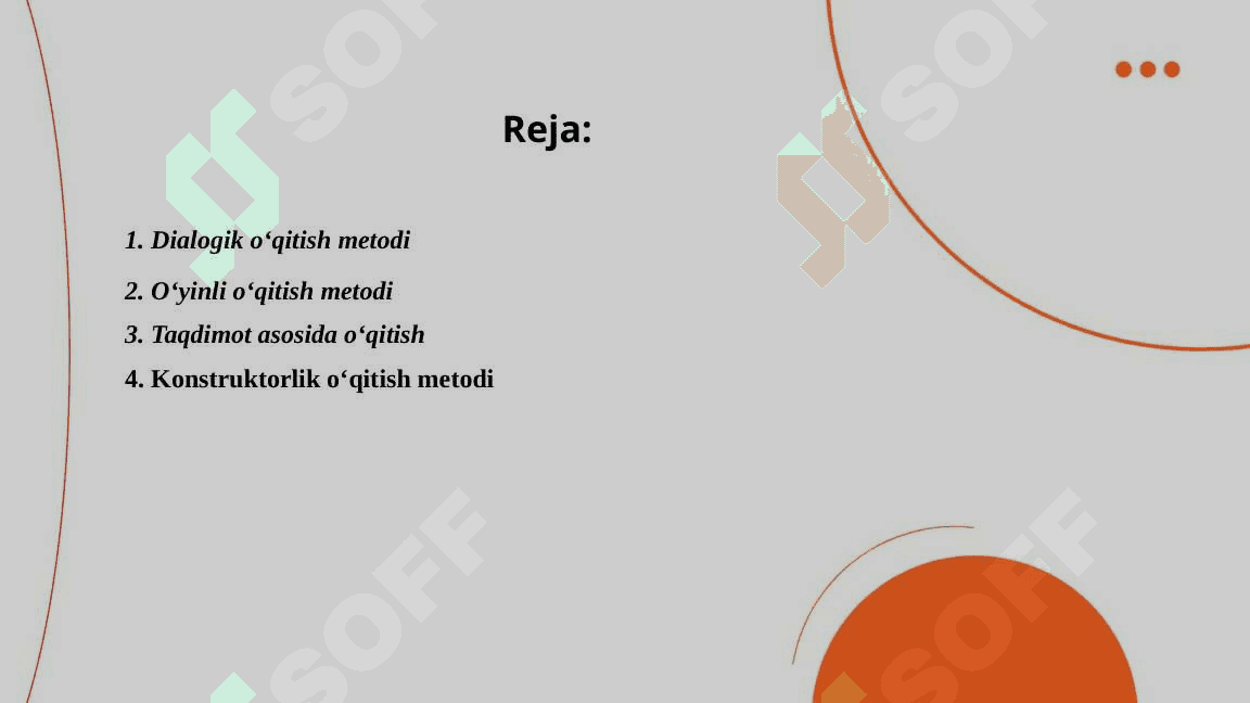 MAXSUS FANLARNI O‘QITISH JARAYONIDA QO‘LLANILADIGAN O‘QITISH METODLARI 2