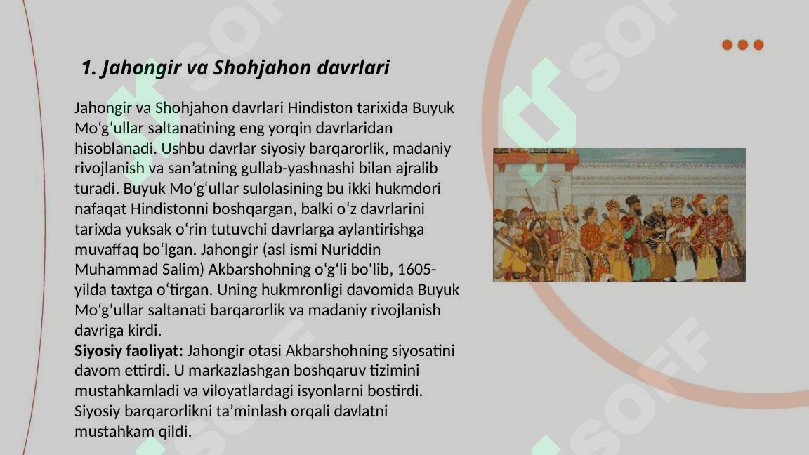 XVI-XVII asrlar Hindiston Boburiylar imperiyasining kengayishi 3