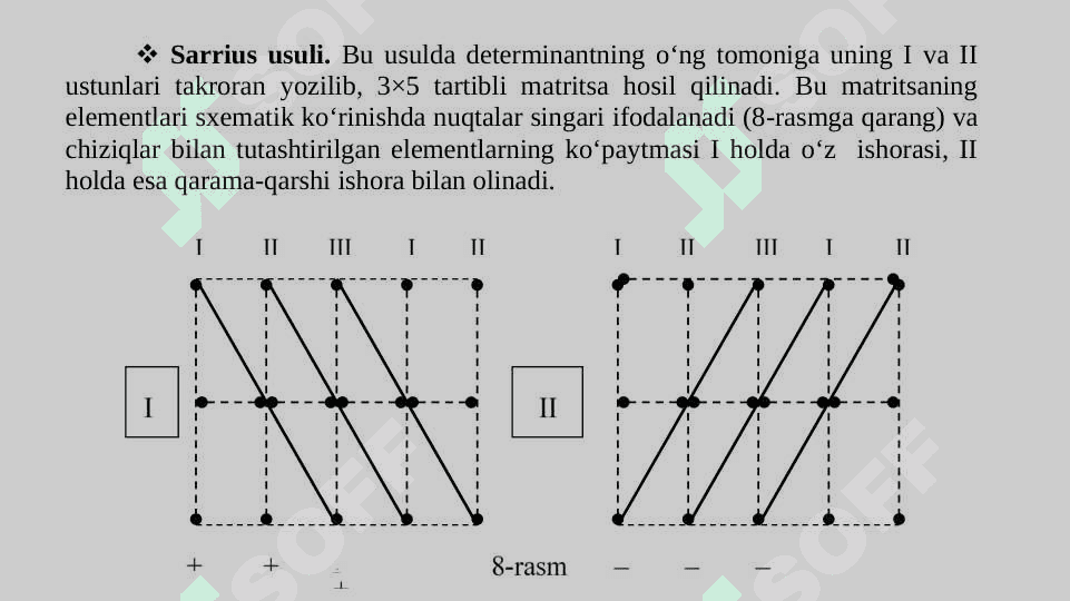DETERMINANTLAR VA ULARNING XOSSALARI 4