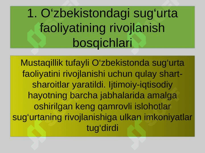 Sugʻurtadani rivojlanish bosqichlari. Sug‘urta bozori infratuzilmasi va uning subyektlari faoliyati 3