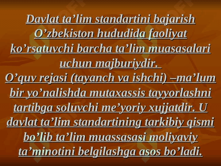 ONA TILIDAN DAVLAT STANDARTI VA O'QUV DASTURI MAZMUNI 5