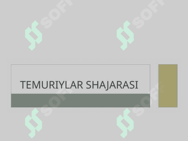 TEMUR VA TEMURIYLAR DAVRI MEMORIY YODGORLIKLARI TARIXINI O'RGANISH 4
