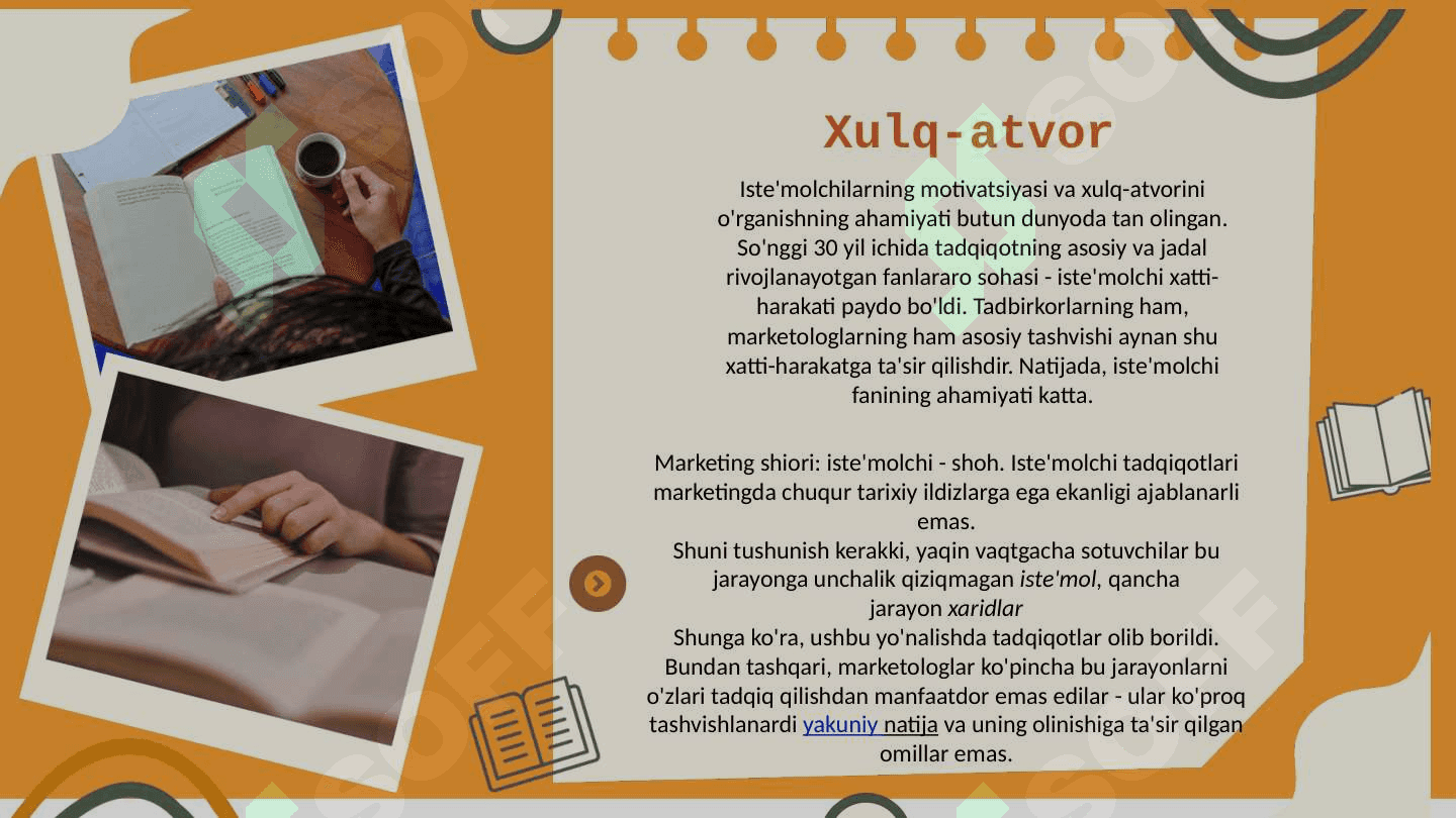 ISTE’MOLCHI XULQ ATVORIGA ATROF MUXITNING TA’SIRI 5