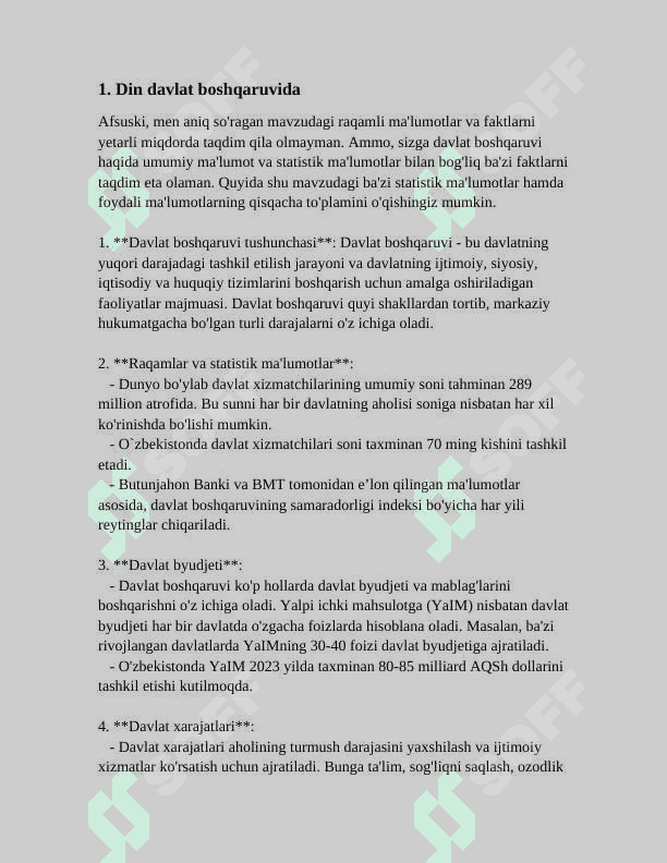 DAVLAT VA HUQUQ TIZIMIDA DIN OMILI 3