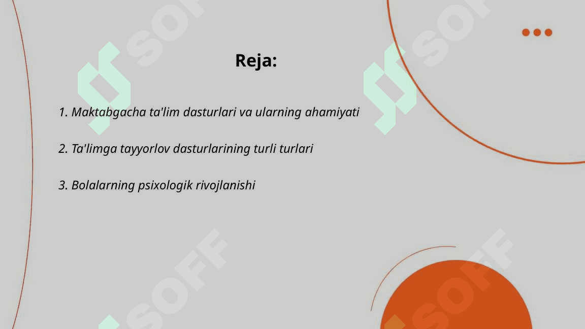 Bolalarni maktab ta'limiga tayyorlash dasturiy ta'minoti mexanizmlari 2