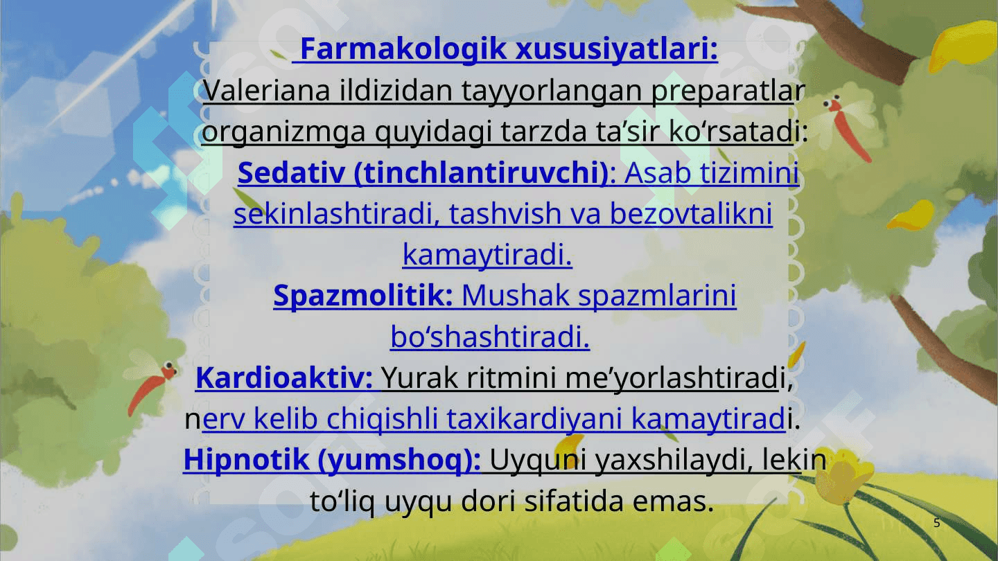 Sho’rlangan yerlarda uchraydigan dorivor o’simliklar 5