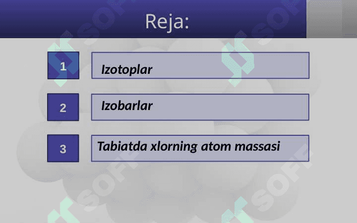 Izotoplar. Izobarlar 2