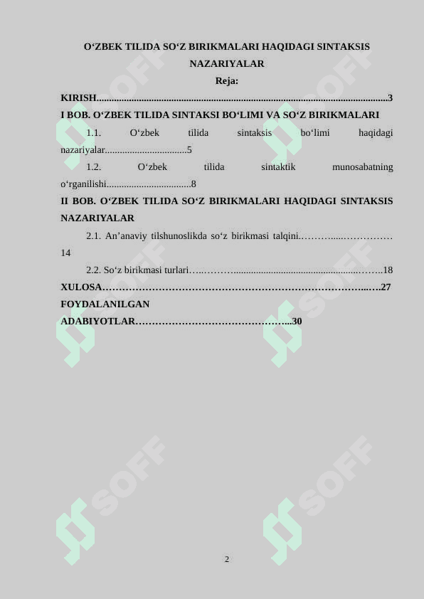 O‘zbek tilida so‘z birikmalari haqidagi sintaksis nazariyalar 2