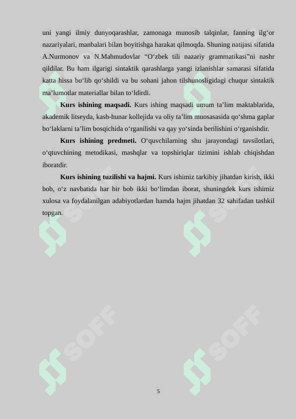 Qo‘shma gaplarda shakl va mazmun munosabati muammosining o‘rganilishi 5