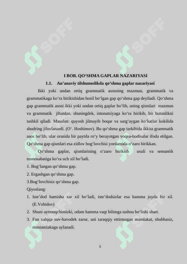 Sabab-natija munosabatli qoʻshma gaplar va ularning ta’lim bosqichlari darsliklarida berilishi 5