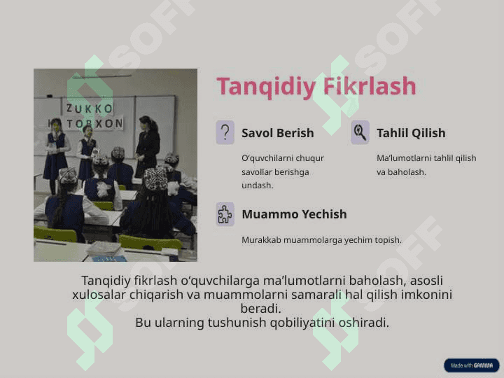 O'qish savodxonligi darslarida 4k modelining ahamiyati 3