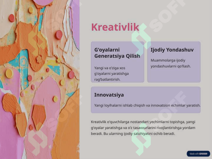 O'qish savodxonligi darslarida 4k modelining ahamiyati 4