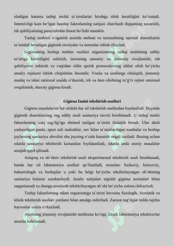 Jismoniy mashqlardagi gigienik talablar 3