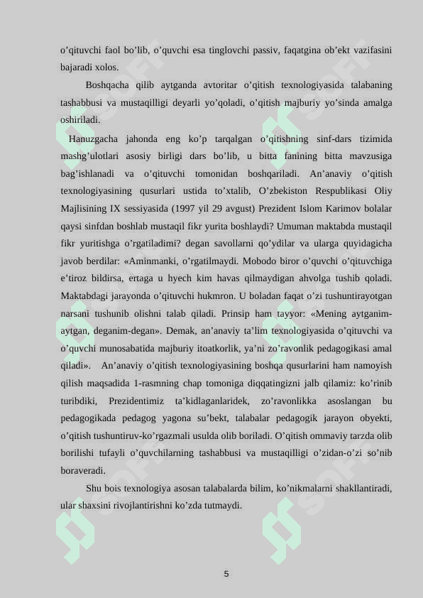 Shaxsga yo’naltirilgan pedagogik texnologiyalarda mexanika fanini akademik litseylarda o’qitish uslubiyati 3