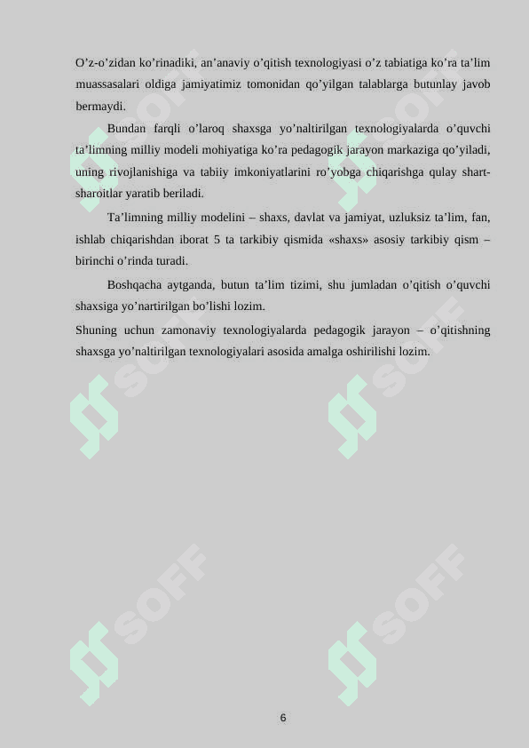 Shaxsga yo’naltirilgan pedagogik texnologiyalarda mexanika fanini akademik litseylarda o’qitish uslubiyati 4