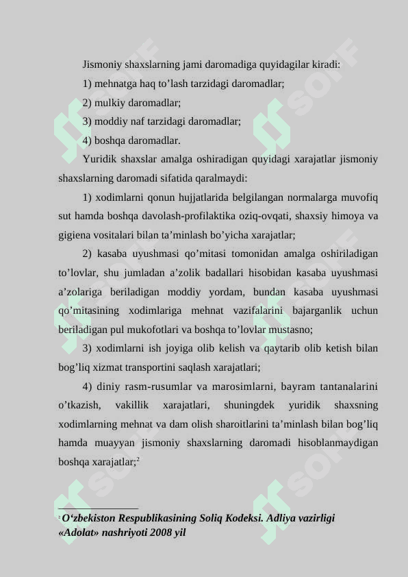 FOYDANI SOLIQA TORTISHDA  DAROMAD VA HARAJAT MODDALARI 4