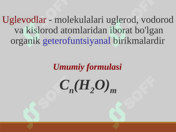 Uglevodlar. Mono-, di- va polisaxaridlarni kimyoviy va tibbiy biologik xossalari 2
