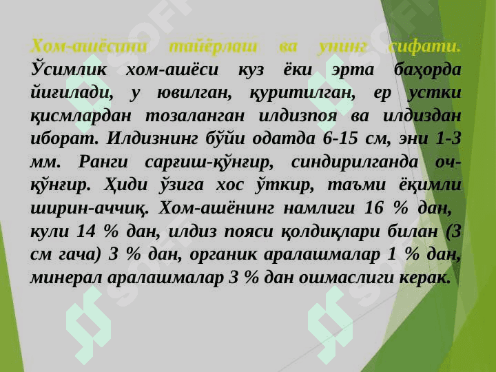 Доривор ўсимликларни экиш, Dorivor Asorun,– Valeriana  officinalis L. ni yetishtirish  texnologiyasi 8
