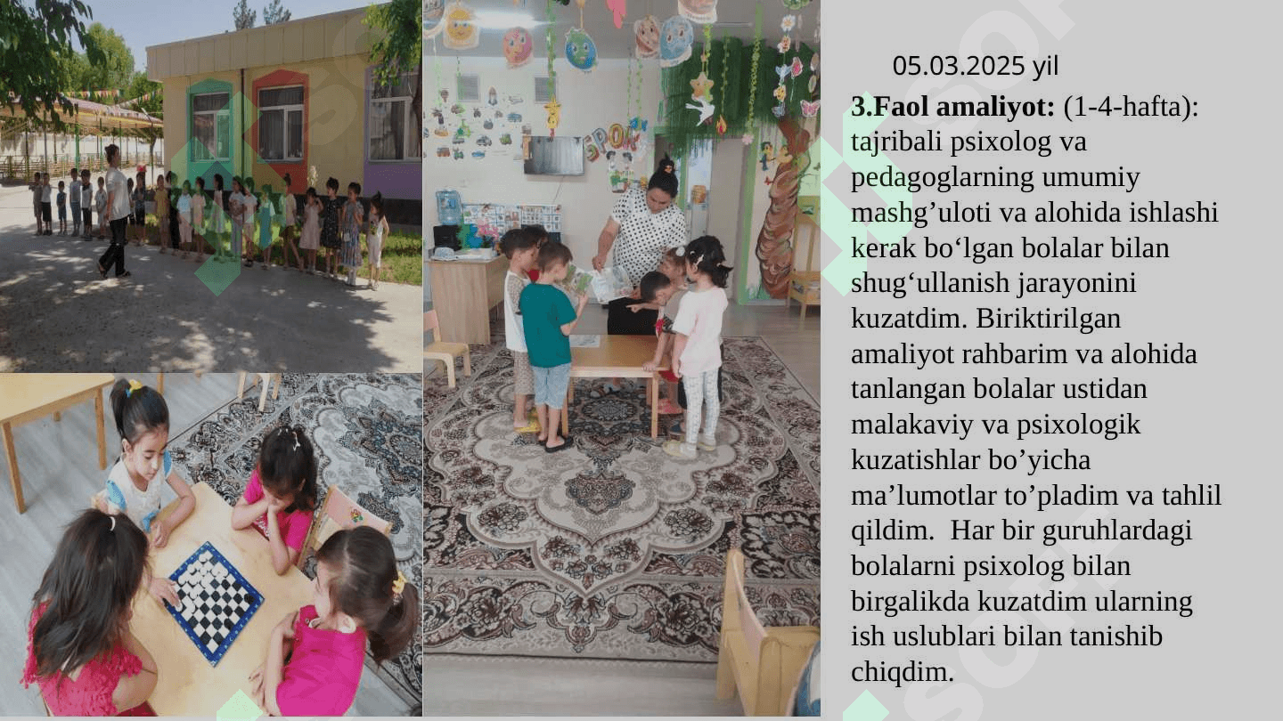 amaliyot hisobi pedagogika fanidan. o'qituvchilik 6