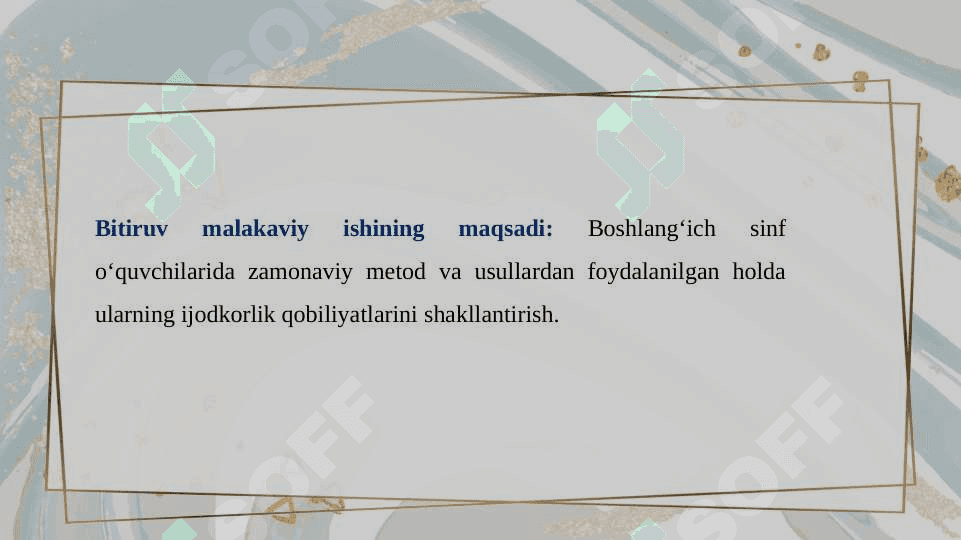 Boshlang‘ich sinf o‘quvchilarida ijodkorlik qobiliyatini shakllantirish 2