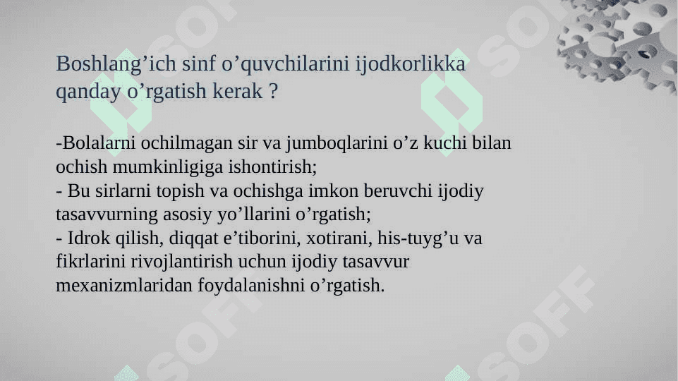 Boshlang‘ich sinf o‘quvchilarida ijodkorlik qobiliyatini shakllantirish 8