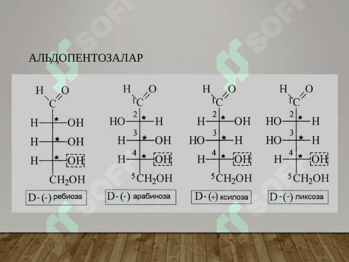 УГЛЕВОДЛАР. МОНОСАХАРИДЛАР 7
