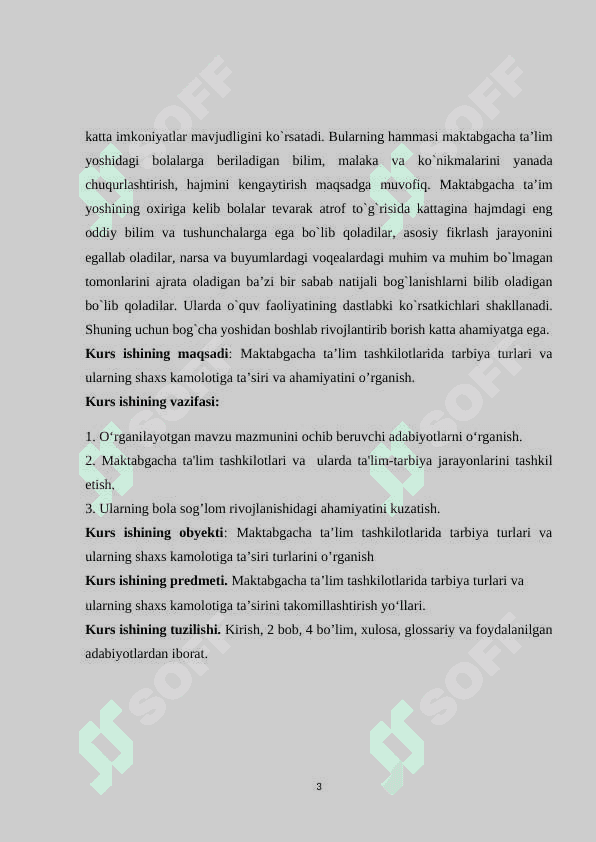 Maktabgacha yoshdagi bolalar ta’lim tarbiyasi. Maktabgacha ta’lim tashkilotlarida tarbiya turlari va ularning shaxs kamolotiga ta’siri 3