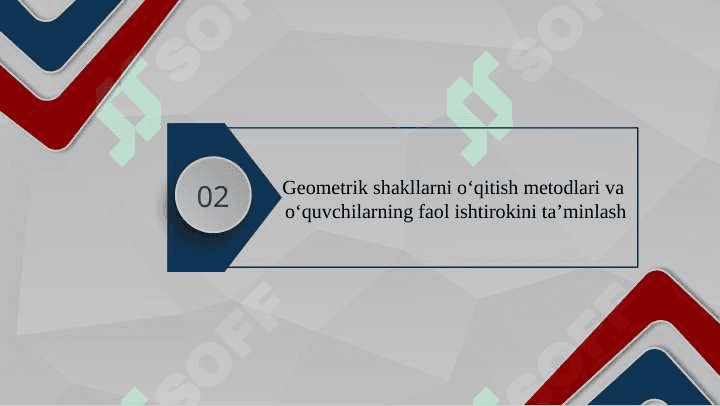 Boshlangʻich sinf matematika darslarida geometrik shakllarni oʻrgatish metodikasi 8