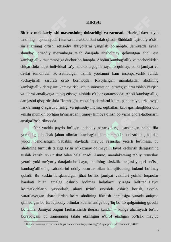 Yangi O‘zbekistonni “ijtimoiy davlat”ga aylantirish asosida kambag‘allikni qisqaritish 3