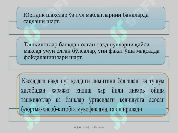 ПУЛ  МАБЛАҒЛАРИ  ҲИСОБИ 8