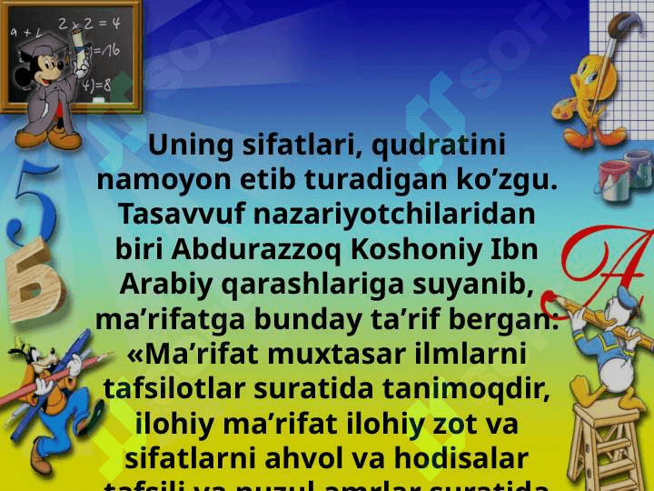 Mavzu: Maʼrifat va haqiqat.Tasavvuf silsilalari. 4