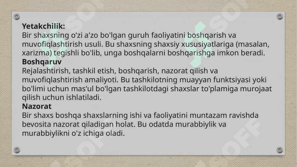 Odamlarni boshqarish 3