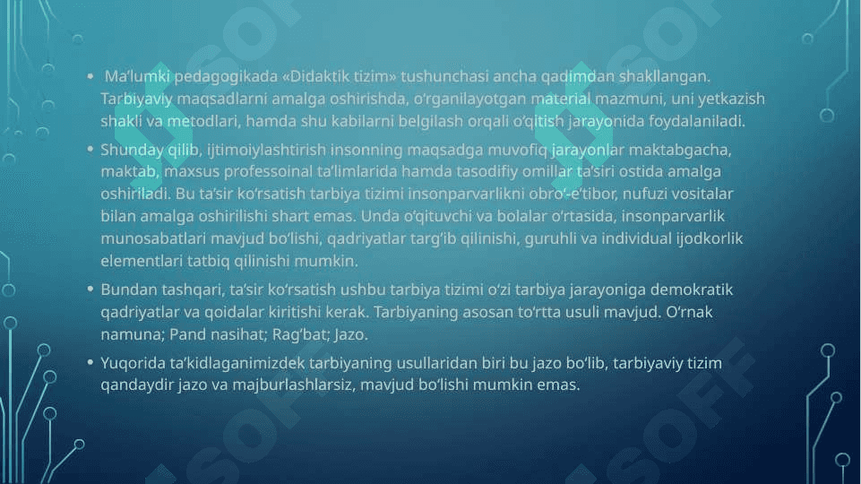 Ta'lim jarayonini samarali tashkil etish yo'llari 7