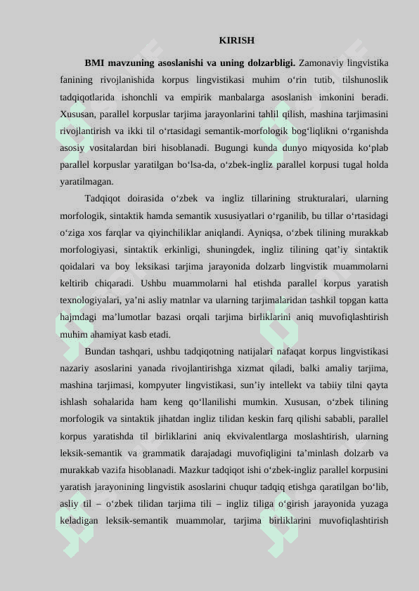 “Oʻzbek-ingliz parallel korpusini yaratishning lingvistik asoslari” mavzusida 3