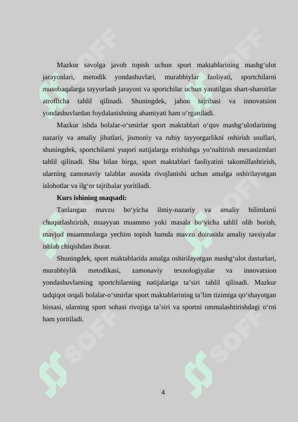 Bolalar o`smirlar sport maktablari o`quv mashg`ulotlari 4