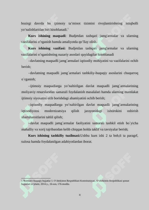 Budjetdan tashqari jamg'armalar va ularning vazifalari 5