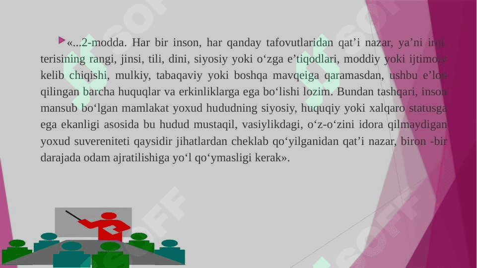 Nutq madaniyati va uslubiyat. O‘zbek tilining vazifaviy uslublari 6