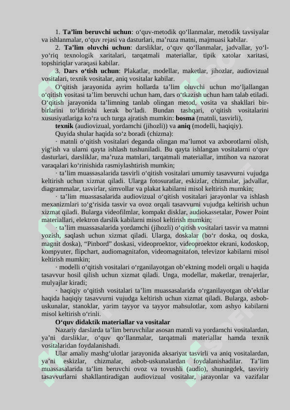 Ta’lim olish jarayonini samarali tashkil etish 6